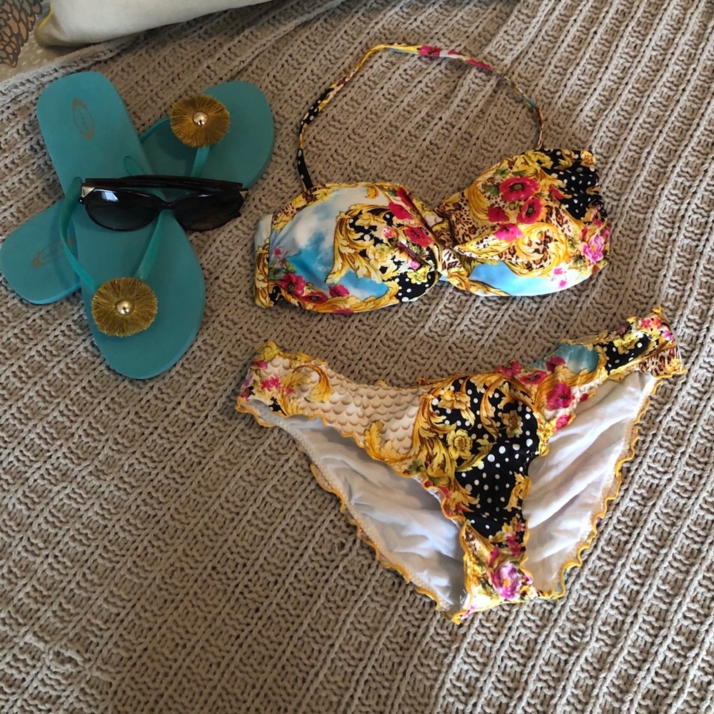 Luli Fama scrunch bottom bikini